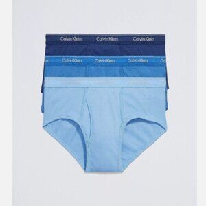 Calvin Klein Men's Brief 100% Cotton Classic Fit Blue Size XXL NB3999940